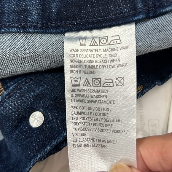 Denim & Company women’s jeans, size 10T, wide legs, - Picture 10 of 11